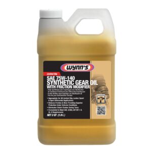 SAE 75W-140 Synthetic Gear Oil with Limited Slip Friction Modifier 64 oz