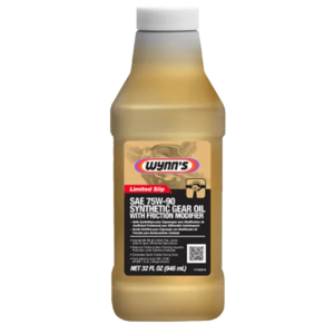 SAE 75W-90 Synthetic Gear Oil with Limited Slip Friction Modifier 32 oz